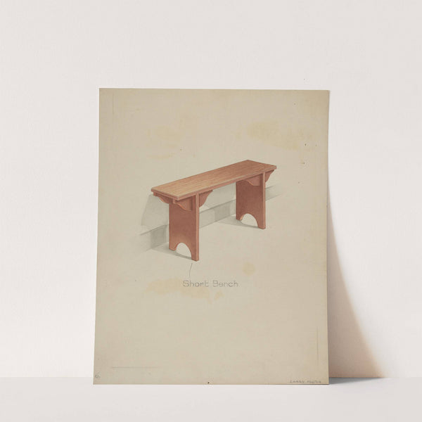 Shaker Short Bench by Lawrence Foster