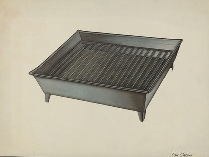 Shaker Tin Dish Drainer