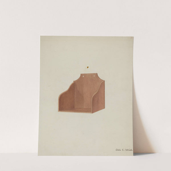 Shaker Wooden Wall Shelf by Alois E. Ulrich