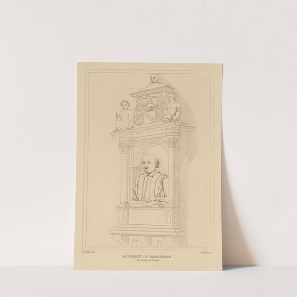 Shakespeare’s monument in the church at Stratford upon Avon (19th century) by William Francis Starling