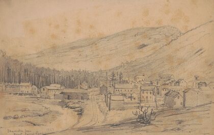 Shamokin from Mount Carmel road (1851)
