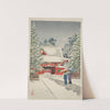Shato no yuki, Hie jinja (Snow at Hie Shrine) (1931) by Kawase Hasui