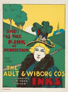She is the pink of perfection so are the Ault and Wiborg Co,’s inks