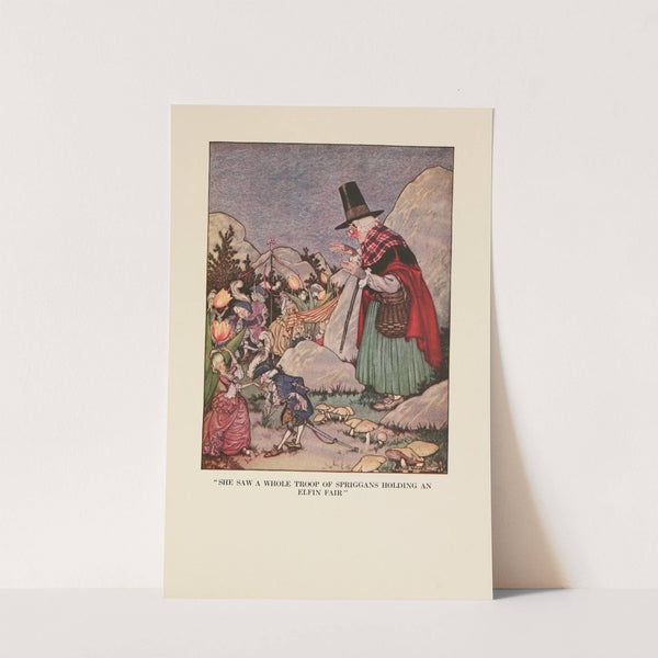 'She saw a whole troop of spriggans holding an elfin fair' by Milo Winter