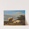 Sheep and poultry in pasture (1870) by Eugène Joseph Verboeckhoven