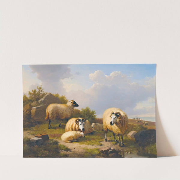 Sheep In A Scottish Landscape (1871) by Eugène Joseph Verboeckhoven