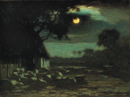 Sheepyard, Moonlight