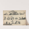 Sheet of Figure Sketches by William Payne