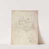Sheet of Figure Studies from Raphael&#039;s Disputation by Sir Joshua Reynolds