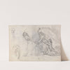 Sheet of Sketches by Theodor von Holst