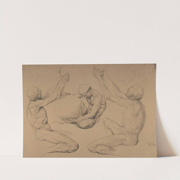 Sheet of studies for &#039;Ex Libris Victor Graf von Rex&#039; by Otto Greiner