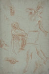 Sheet of Studies with Figures, Hands and Feet