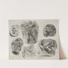 Sheet with Six Antique Medals (1825) by Eugène Delacroix