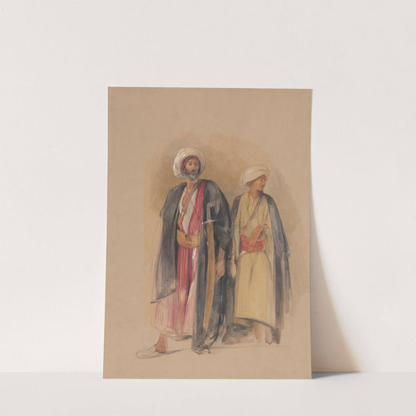 Sheik Hussein Of Gebel Tor And His Son by John Frederick Lewis