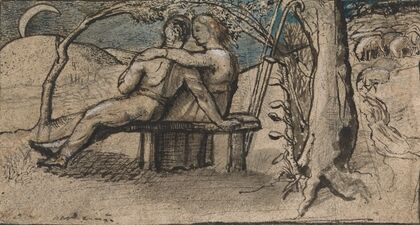 Shepherd and Shepherdess by Moonlight