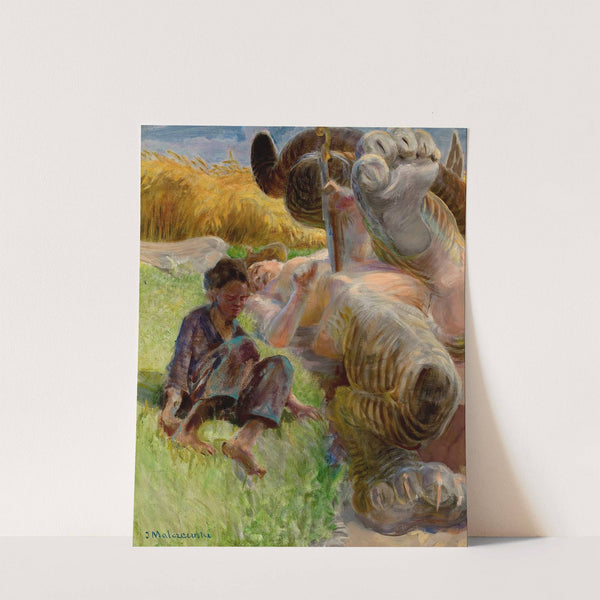 Shepherd boy and a harpy by Jacek Malczewski