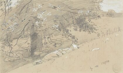 Shepherdess Resting Under a Tree