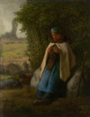 Shepherdess Seated on a Rock