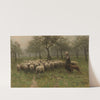 Shepherdess with a Flock of Sheep (c. 1870 - c. 1888) by Anton Mauve