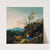 Shepherds and their flock in a vast landscape by Jan Baptist Wolfaerts