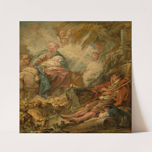 Shepherds Dreaming of the Flight into Egypt (18th century) by Jean-Baptiste Deshays