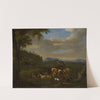 Shepherds with Cows, Sheep and Goats by Johan le Ducq