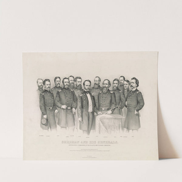 Sherman and his generals; distinguished commanders, in the Atlanta and Georgia campaigns (1865) by Currier & Ives.