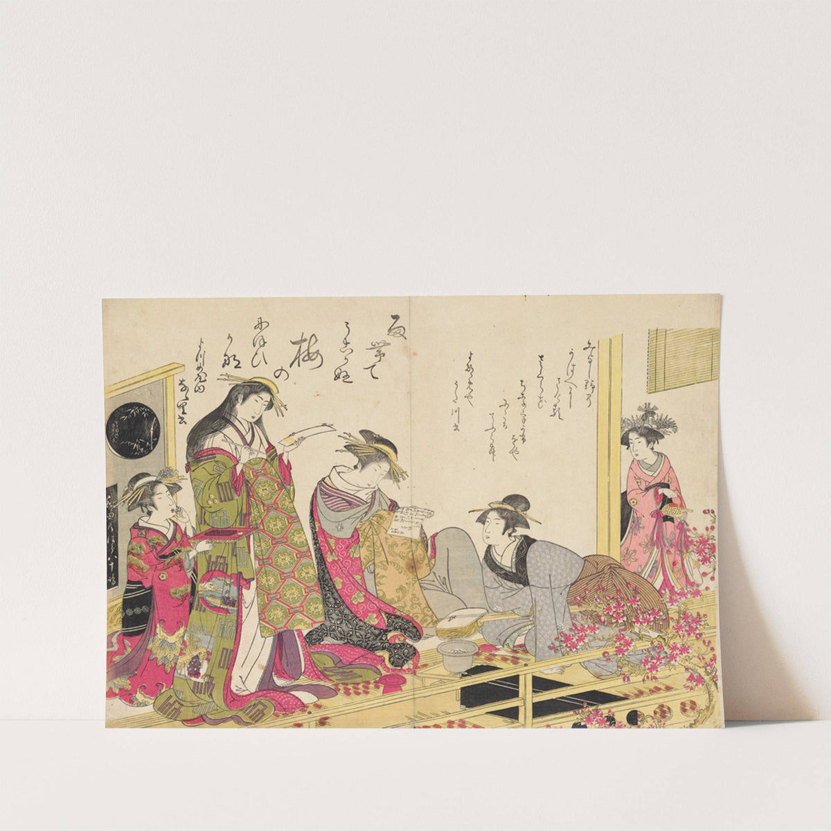 Shin bijin awase jihitsu kagami, Pl.3 by Santō Kyōden