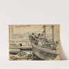 Ship and tugboat (1944) by Victor Alfred Lundy