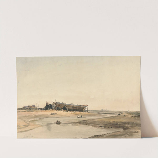 Ship Building by William Callow