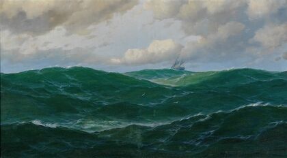 Ship on Rough Seas
