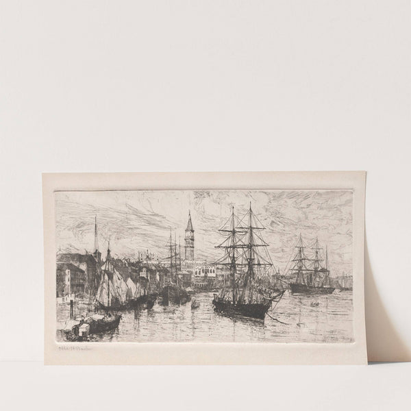 Shipping and the Ducal Palace (1888) by Otto Henry Bacher