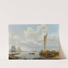 Shipping in a Calm Estuary (1836) by Johannes Hermanus Koekkoek