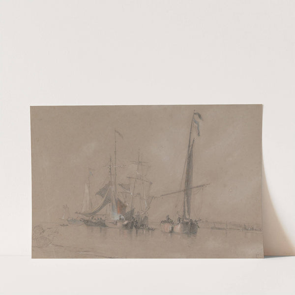Shipping off the Coast near Corton by Joseph Stannard