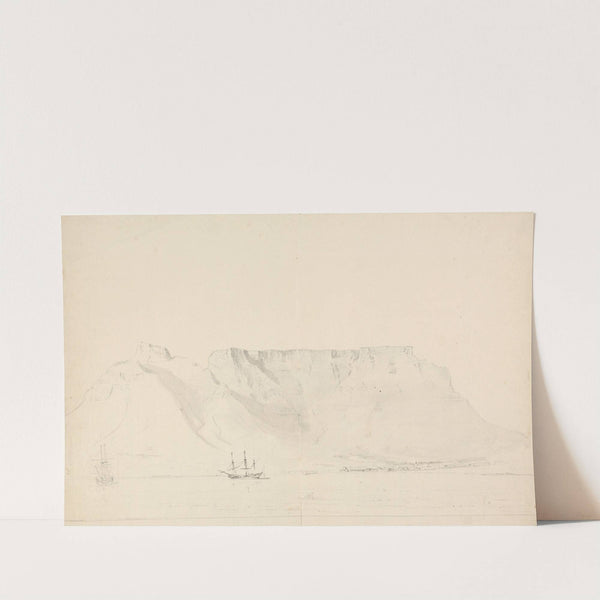 Shipping Scene with Table Mountain in Background by Samuel Davis