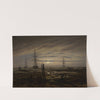 Ships at Anchor by Caspar David Friedrich