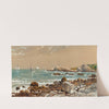 Ships at Sea on a Rocky Coast (1895) by Edmund Darch Lewis