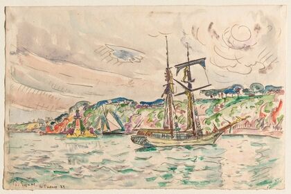 Ships near the Trieux River