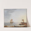 Ships Off the Coast of Zealand. Morning by Emanuel Larsen