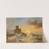 Shipwreck at Castello sul Mare in Rapallo by Théodore Gudin