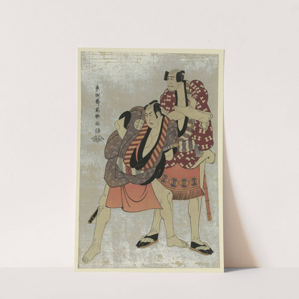 Shodai arashi ryūzō (no yakko ukiyo matabei to) sandaime ōtani hiroji (no yakko tosa no matabei) by Tōshūsai Sharaku