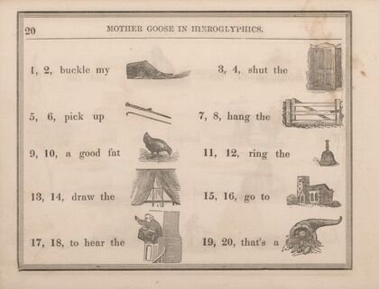 Shoe, Door, Sticks, Gate, Hen, Bell, Curtain, Meeting, Preaching, Plenty (1855)