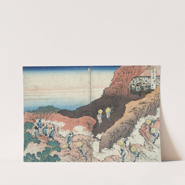 Shonin tozan by Katsushika Hokusai