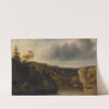Shore with Steep Cliffs (1648) by Allaert van Everdingen