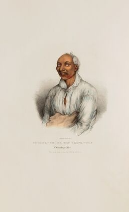 SHOUNK-CHUNK the Black Wolf; A Winnebago Chief (1835)