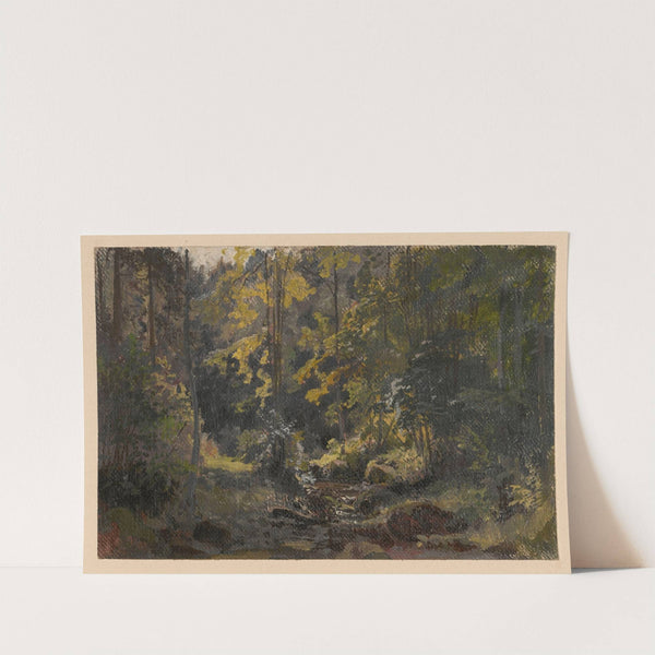Shrubs and trees by the Szczawnik (1850-1881) by Adolf Dressler