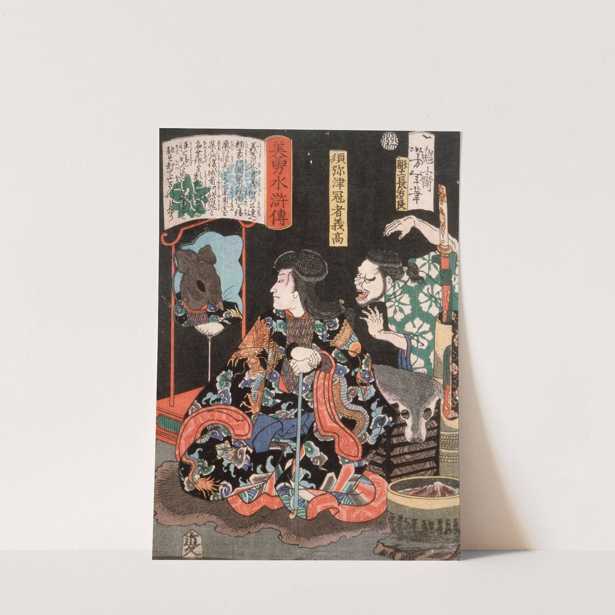 Shumitsu Kanja Yoshitaka Reflecting as a Rat in a Mirror by Tsukioka Yoshitoshi