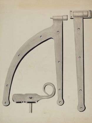 Shutter Hinge and Fastener
