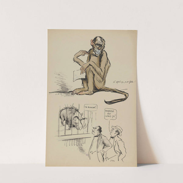 si après ça, on se fache ! (1923) by Georges Goursat (Sem)