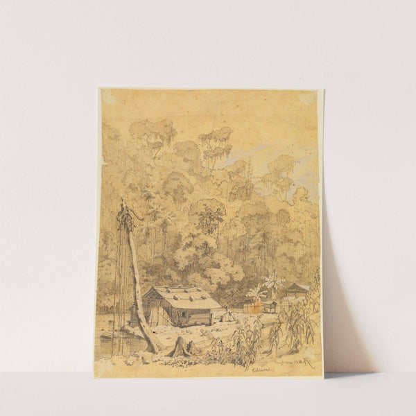 Siedlung im Urwald (1861) by Ferdinand Keller